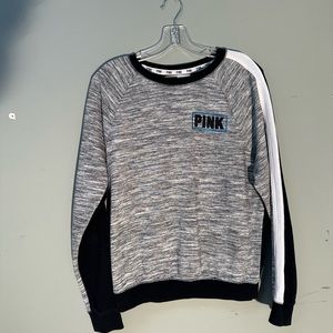 Love Pink 💕 Grey & Black Sweater.